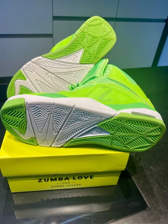 Zumba Air High Damen Sneaker Tanzschuhe NEU Gr 38.5 Neongrün ungetragen