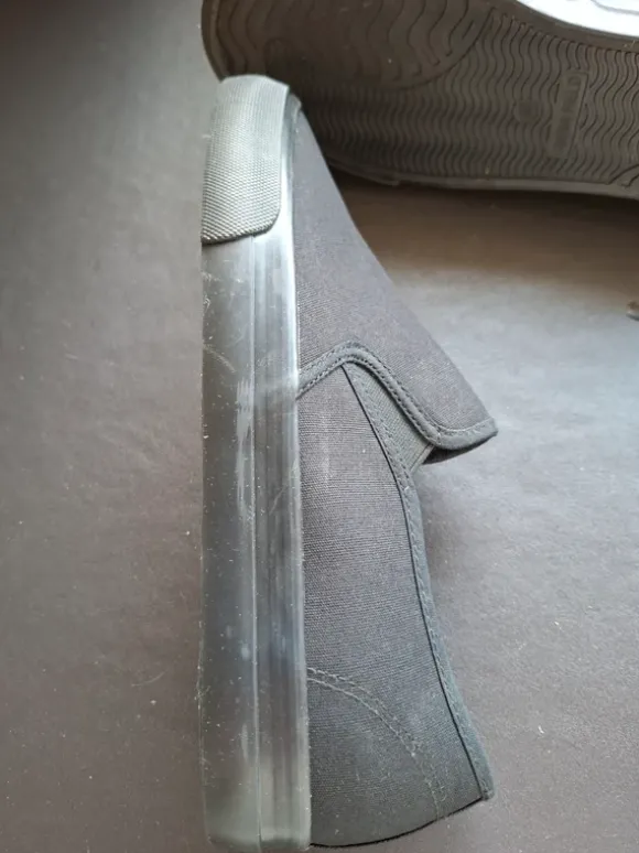 Zwarte stoffen mocassin, maat40, nieuw en nooit gedragen